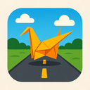 icon_travel_road_origami icon preview