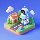 icon_travel_robot_3d_isometric icon preview