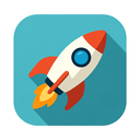 icon_travel_rocket_flat_design icon preview
