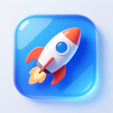 icon_travel_rocket_glassy icon preview