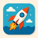 icon_travel_rocket_origami icon preview