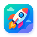 icon_travel_rocket_vibrant_colors icon preview