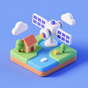 icon_travel_satellite_3d_isometric icon preview