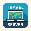 icon_travel_server_flat_design icon preview