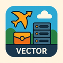 icon_travel_server_vector icon preview