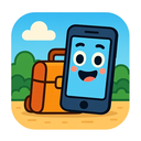 icon_travel_smartphone_cartoon icon preview