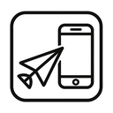 icon_travel_smartphone_monochrome icon preview