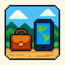 icon_travel_smartphone_pixel_art icon preview