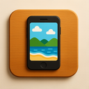 icon_travel_smartphone_wooden icon preview