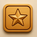 icon_travel_star_embossed icon preview