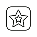 icon_travel_star_minimal_outline icon preview