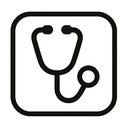 icon_travel_stethoscope_monochrome icon preview