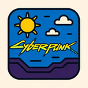 icon_travel_sun_cyberpunk icon preview
