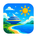 icon_travel_sun_futuristic icon preview