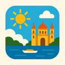 icon_travel_sun_iconic icon preview