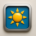 icon_travel_sun_metallic icon preview