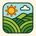 icon_travel_sun_organic_pattern icon preview