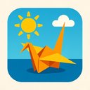 icon_travel_sun_origami icon preview