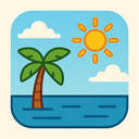 icon_travel_sun_thin icon preview