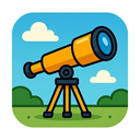 icon_travel_telescope_cartoon icon preview