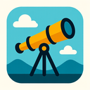 icon_travel_telescope_flat_design icon preview