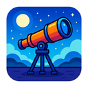 icon_travel_telescope_futuristic icon preview