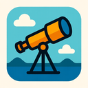 icon_travel_telescope_geometric icon preview