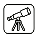 icon_travel_telescope_minimal_outline icon preview