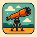 icon_travel_telescope_retro icon preview