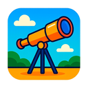 icon_travel_telescope_vibrant_colors icon preview