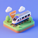 icon_travel_train_3d_isometric icon preview
