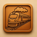 icon_travel_train_embossed icon preview