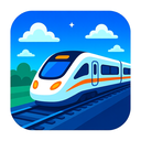 icon_travel_train_futuristic icon preview