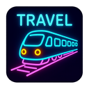 icon_travel_train_neon icon preview