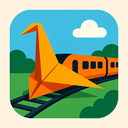 icon_travel_train_origami icon preview