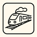 icon_travel_train_simplified icon preview