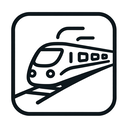 icon_travel_train_thin icon preview