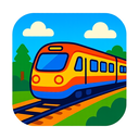 icon_travel_train_vibrant_colors icon preview