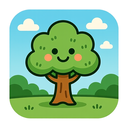 icon_travel_tree_cartoon icon preview