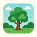 icon_travel_tree_flat_design icon preview