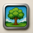 icon_travel_tree_metallic icon preview
