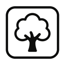 icon_travel_tree_monochrome icon preview