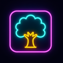 icon_travel_tree_neon icon preview
