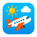 icon_weather_airplane_cartoon icon preview