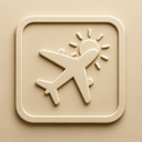 icon_weather_airplane_embossed icon preview