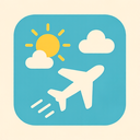 icon_weather_airplane_flat_pastel icon preview