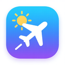 icon_weather_airplane_gradient icon preview