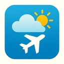icon_weather_airplane_iconic icon preview
