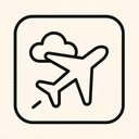 icon_weather_airplane_minimal_outline icon preview