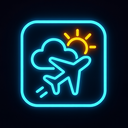 icon_weather_airplane_neon icon preview